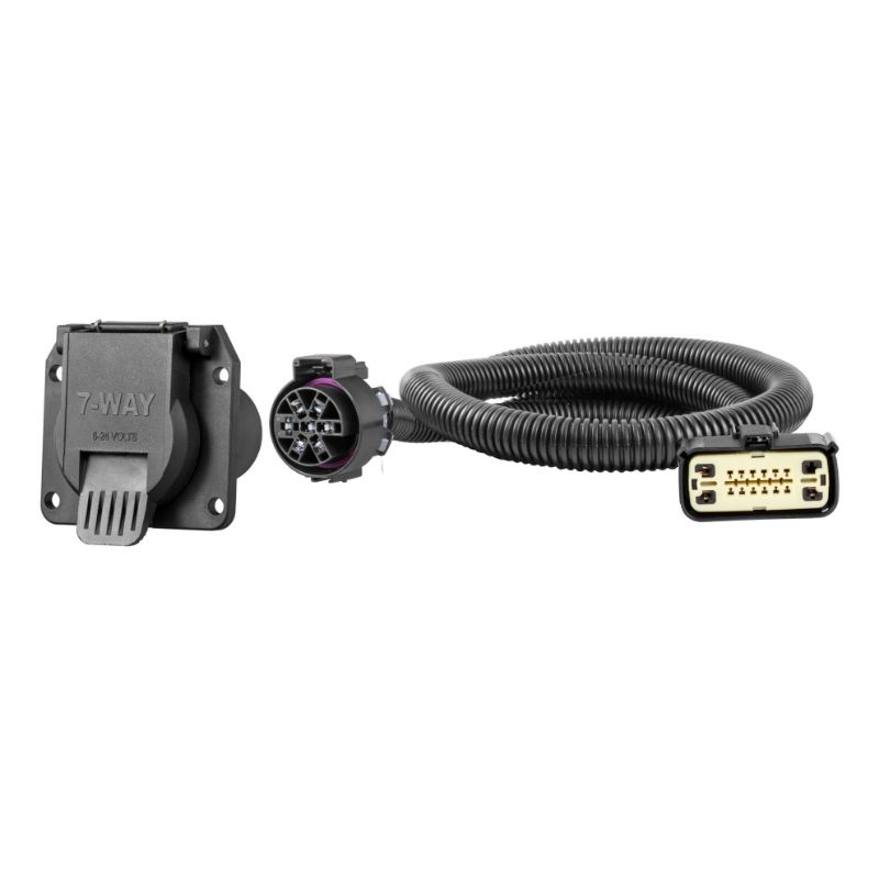 Picture of Curt Custom Wiring, 7-Way RV Blade, Select Buick Enclave, Chevy Traverse, GMC Acadia - 56537