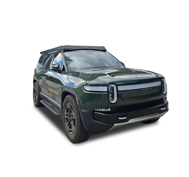 Picture of Prinsu Pro Rivian R1S SUV Roof Rack | Light Bar Cutout