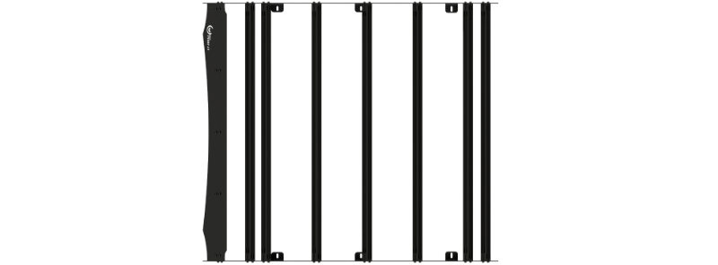 Picture of Prinsu 3rd Gen Toyota Tundra Double Cab Roof Rack  2022  Standard  Black