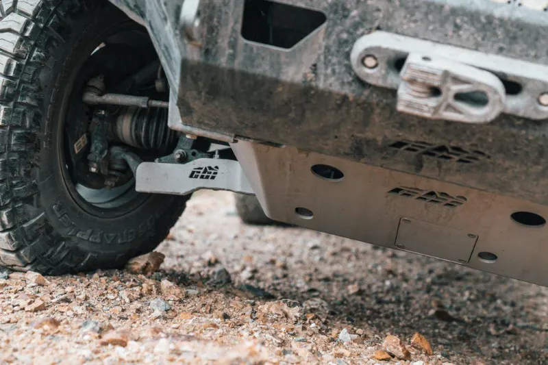 Picture of CBI Offroad T2T3 Toyota Tacoma Front Skid Plate 2005-Current - Steel - Powder Coat Black