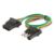Picture of Curt 4-Way Flat Connector Plug & Socket with 12" Wires - 58380