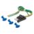 Picture of Curt 4-Way Flat Connector Plug with 12" Wires and Hardware (Trailer Side, Packaged) - 58033