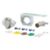 Picture of Curt 4-Way Round Connector Plug & Socket with Hardware (Packaged) - 58677