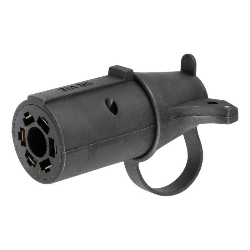 Picture of Curt Adapter (7-Way RV Blade to 6-Way Round Trailer, Center Pin Brake, Packaged) - 57265