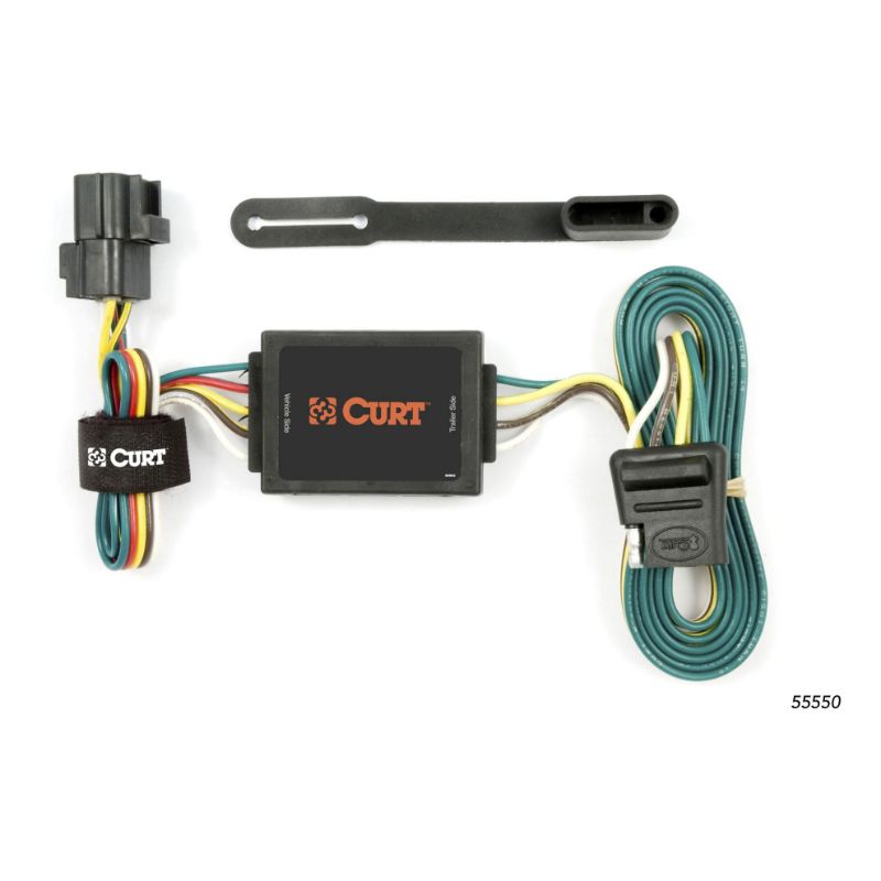 Picture of Curt Custom Wiring Connector, 4-Way Flat Output, Select Kia Sorento - 55550