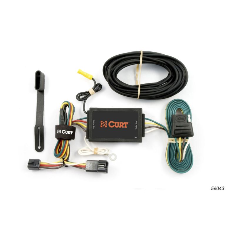 Picture of Curt Custom Wiring Harness, 4-Way Flat Output, Select Cadillac CTS - 56043