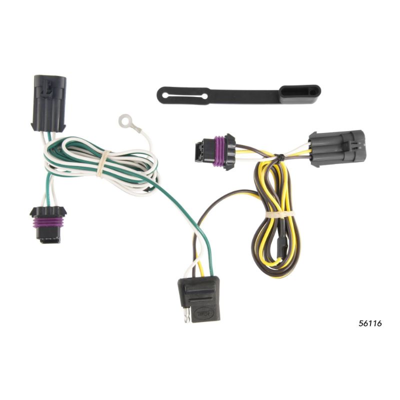 Picture of Curt Custom Wiring Harness, 4-Way Flat Output, Select Chevrolet Impala - 56116