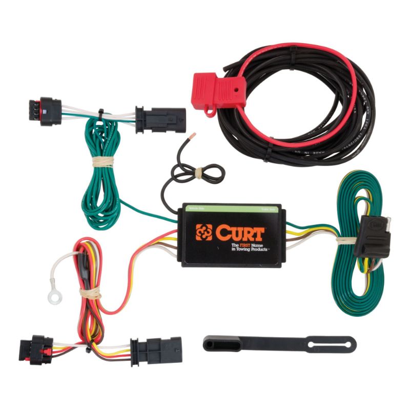 Picture of Curt Custom Wiring Harness, 4-Way Flat Output, Select Chevrolet Traverse - 56181