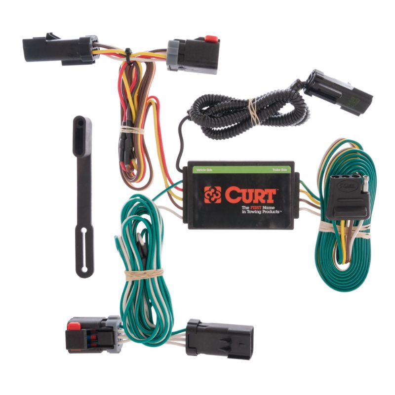 Picture of Curt Custom Wiring Harness, 4-Way Flat Output, Select Chrysler Pacifica - 55530