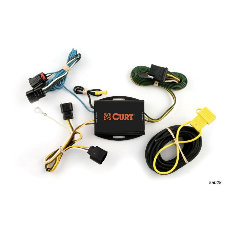 Picture of Curt Custom Wiring Harness, 4-Way Flat Output, Select Dodge Avenger - 56028