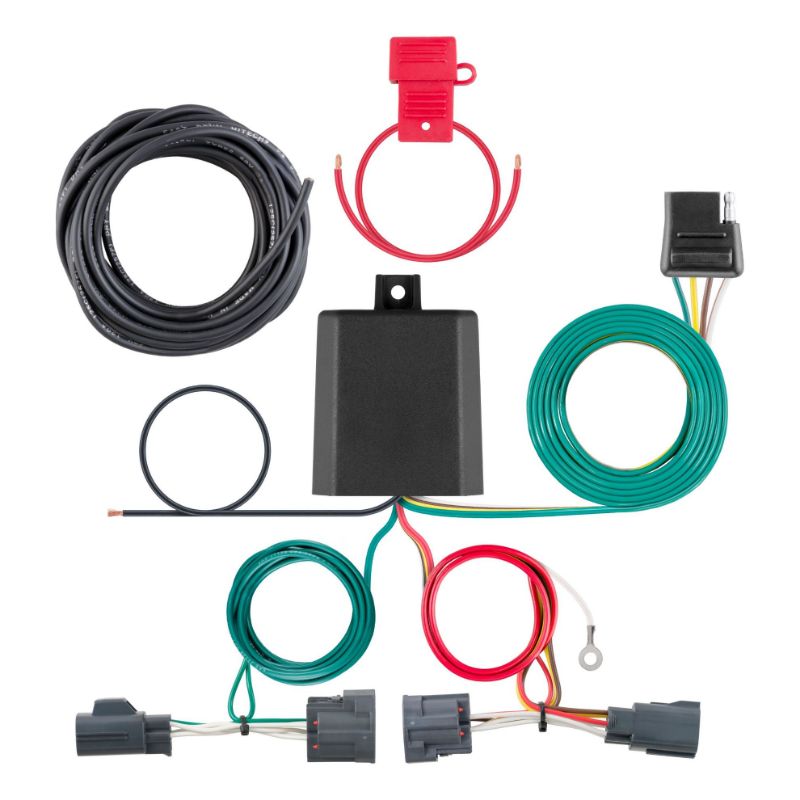 Picture of Curt Custom Wiring Harness, 4-Way Flat Output, Select Dodge Nitro, Jeep Liberty - 56334