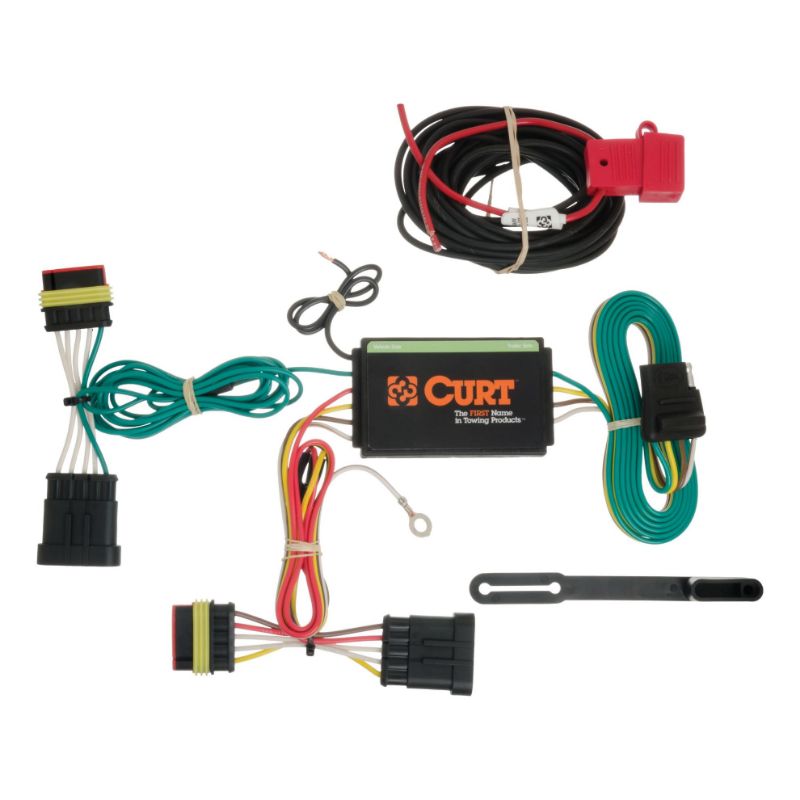 Picture of Curt Custom Wiring Harness, 4-Way Flat Output, Select Fiat 500 - 56174