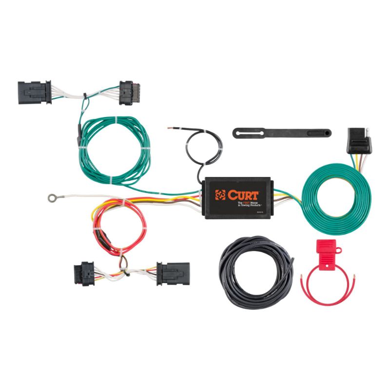 Picture of Curt Custom Wiring Harness, 4-Way Flat Output, Select Fiat 500X - 56308