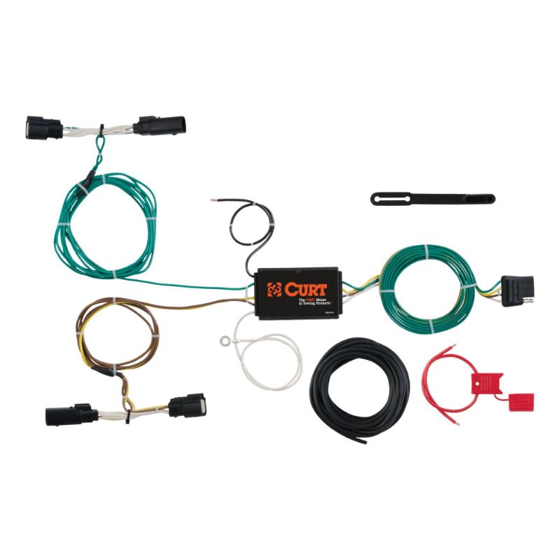 Picture of Curt Custom Wiring Harness, 4-Way Flat Output, Select Ford Edge - 56272