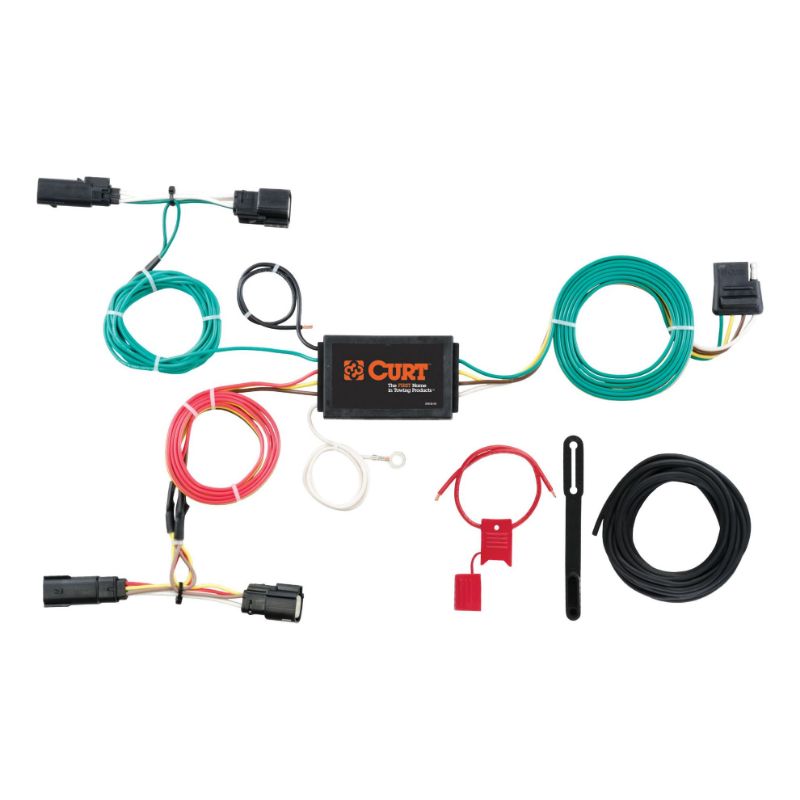 Picture of Curt Custom Wiring Harness, 4-Way Flat Output, Select Ford Edge Titanium - 56292