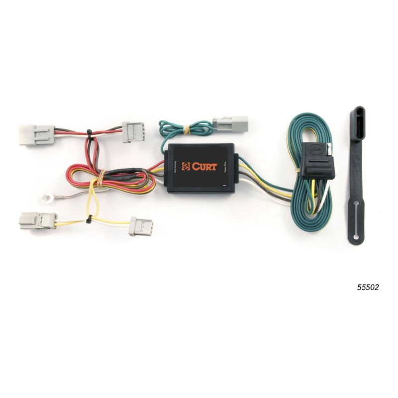 Picture of Curt Custom Wiring Harness, 4-Way Flat Output, Select Honda Accord, Acura TSX - 55502