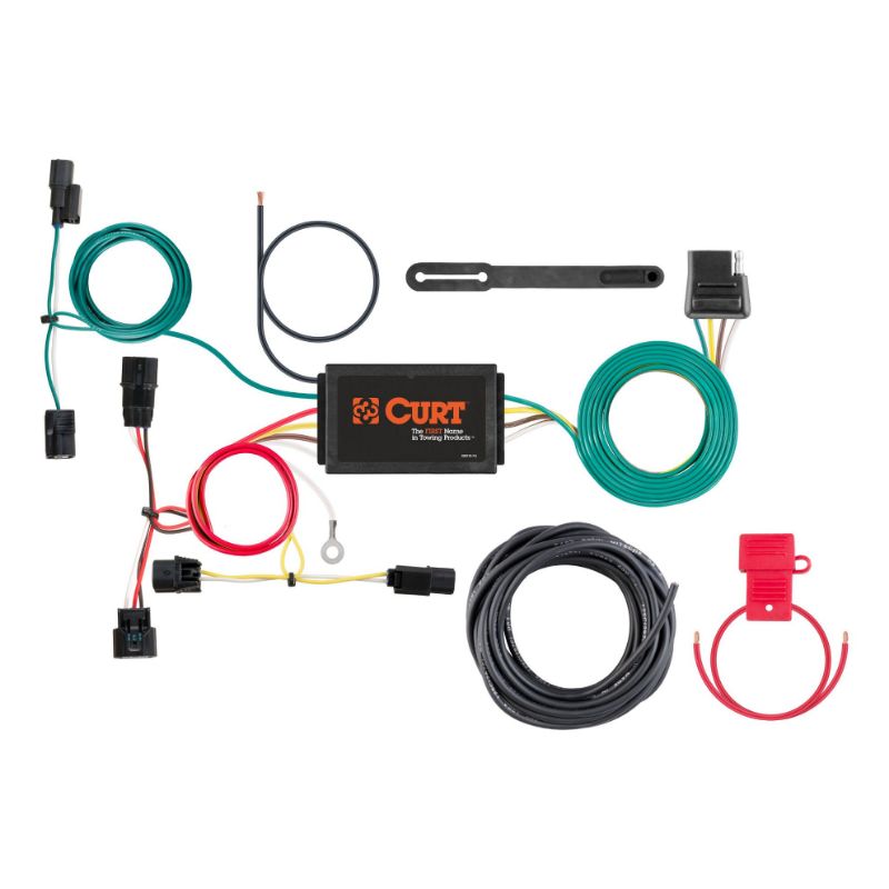 Picture of Curt Custom Wiring Harness, 4-Way Flat Output, Select Honda Fit - 56395