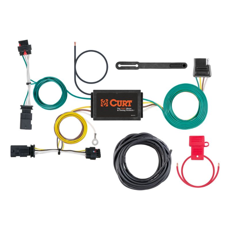 Picture of Curt Custom Wiring Harness, 4-Way Flat Output, Select Jeep Compass - 56369