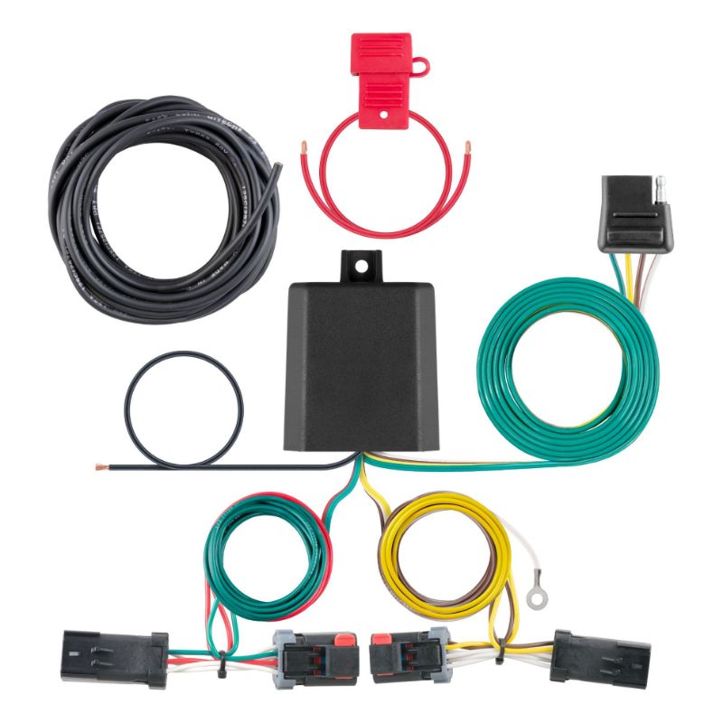 Picture of Curt Custom Wiring Harness, 4-Way Flat Output, Select Jeep Compass - 56344