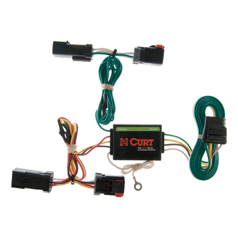 Picture of Curt Custom Wiring Harness, 4-Way Flat Output, Select Jeep Liberty - 55382