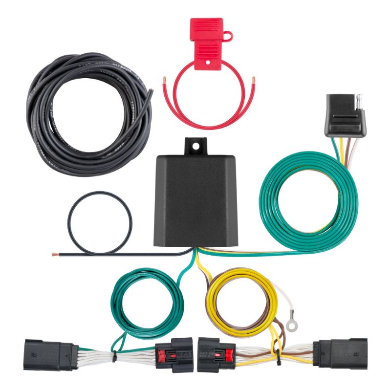 Picture of Curt Custom Wiring Harness, 4-Way Flat Output, Select Jeep Wrangler JL, Gladiator - 56407