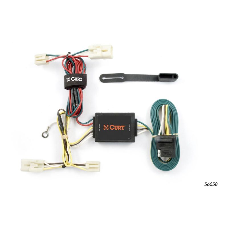 Picture of Curt Custom Wiring Harness, 4-Way Flat Output, Select Kia Amanti, Optima Sedan - 56058