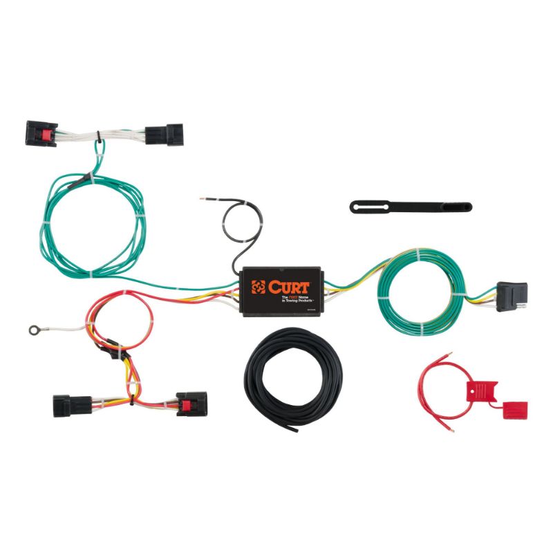 Picture of Curt Custom Wiring Harness, 4-Way Flat Output, Select Land Rover Discovery Sport - 56297