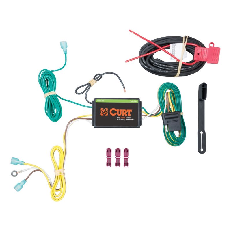 Picture of Curt Custom Wiring Harness, 4-Way Flat Output, Select Lincoln MKC - 56262