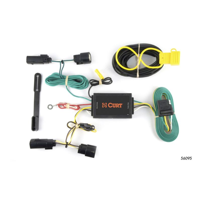 Picture of Curt Custom Wiring Harness, 4-Way Flat Output, Select Lincoln MKT - 56095