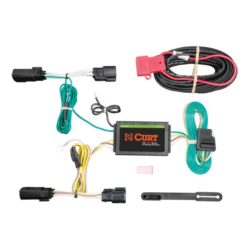 Picture of Curt Custom Wiring Harness, 4-Way Flat Output, Select Lincoln MKZ - 56258