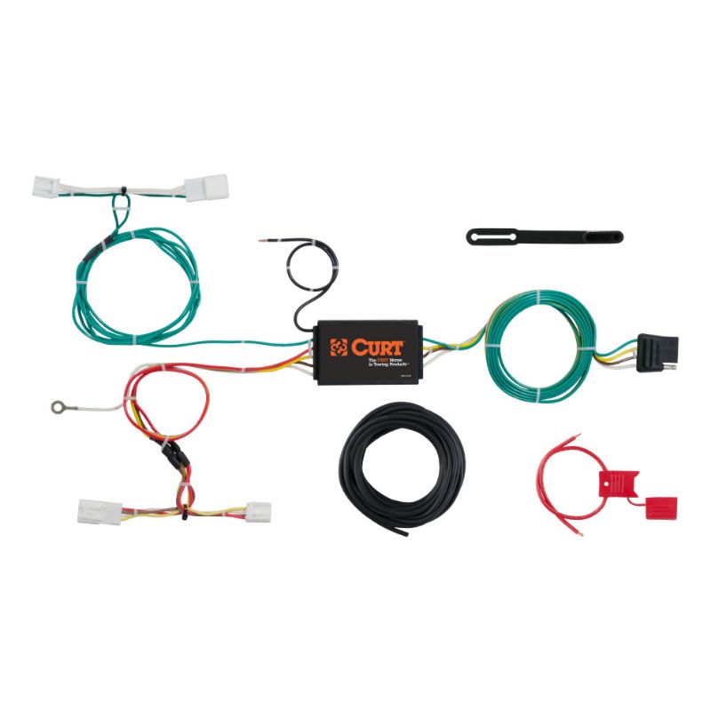 Picture of Curt Custom Wiring Harness, 4-Way Flat Output, Select Scion iM, Toyota Corolla - 56309