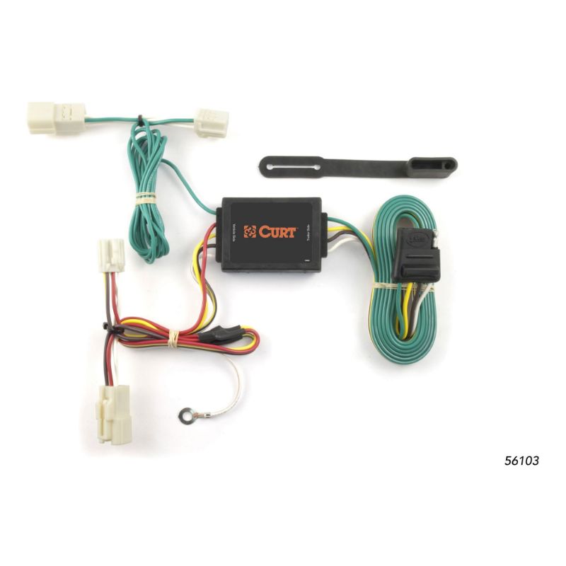 Picture of Curt Custom Wiring Harness, 4-Way Flat Output, Select Suzuki Kizashi Sedan - 56103