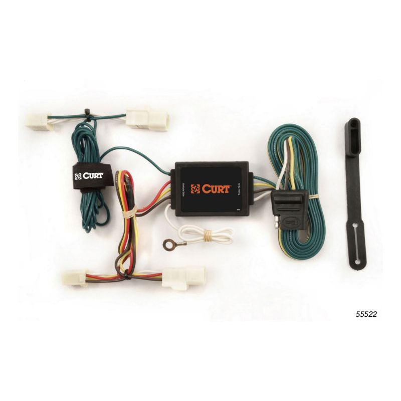 Picture of Curt Custom Wiring Harness, 4-Way Flat Output, Select Toyota Matrix, Echo - 55522