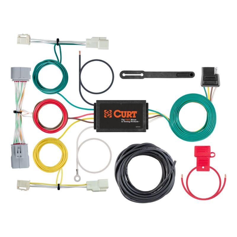 Picture of Curt Custom Wiring Harness, 4-Way Flat Output, Select Toyota Prius - 56353