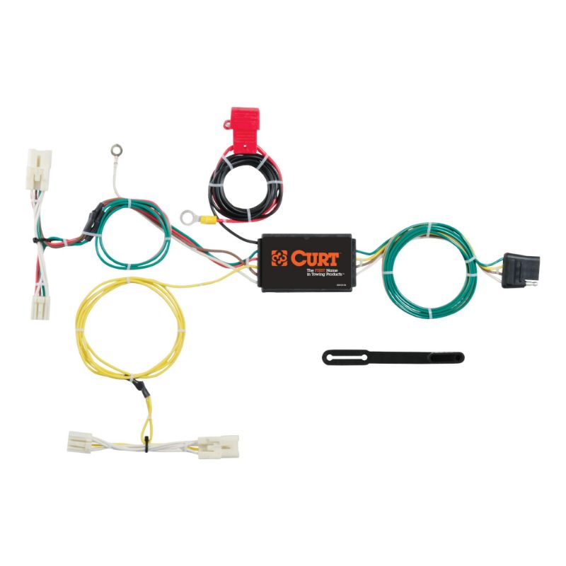 Picture of Curt Custom Wiring Harness, 4-Way Flat Output, Select Toyota Prius C - 56275