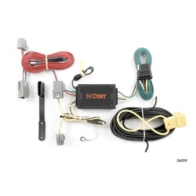 Picture of Curt Custom Wiring Harness, 4-Way Flat Output, Select Volvo S80 - 56059