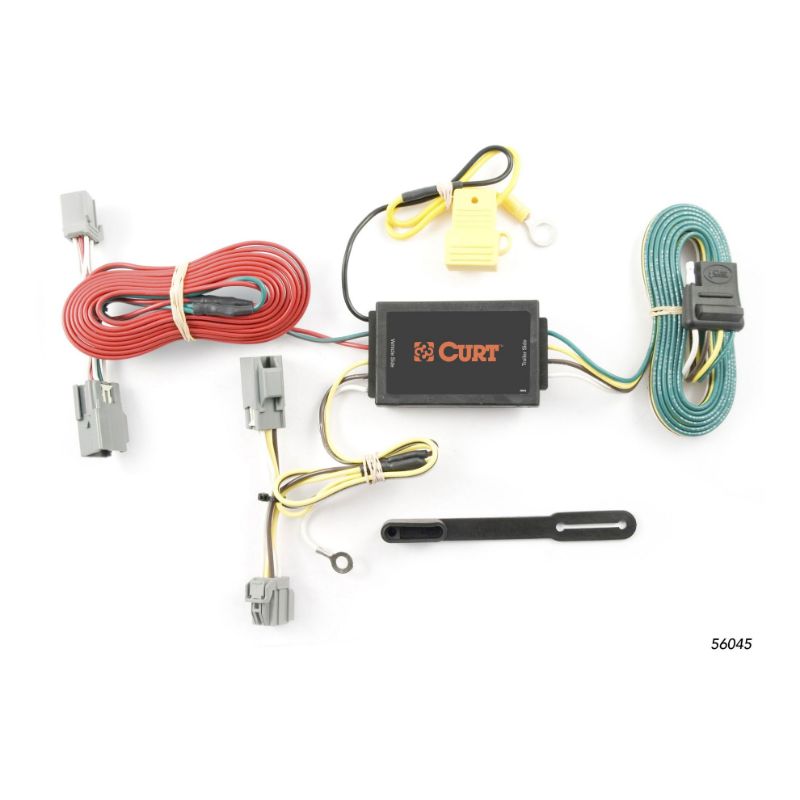Picture of Curt Custom Wiring Harness, 4-Way Flat Output, Select Volvo XC90 - 56045