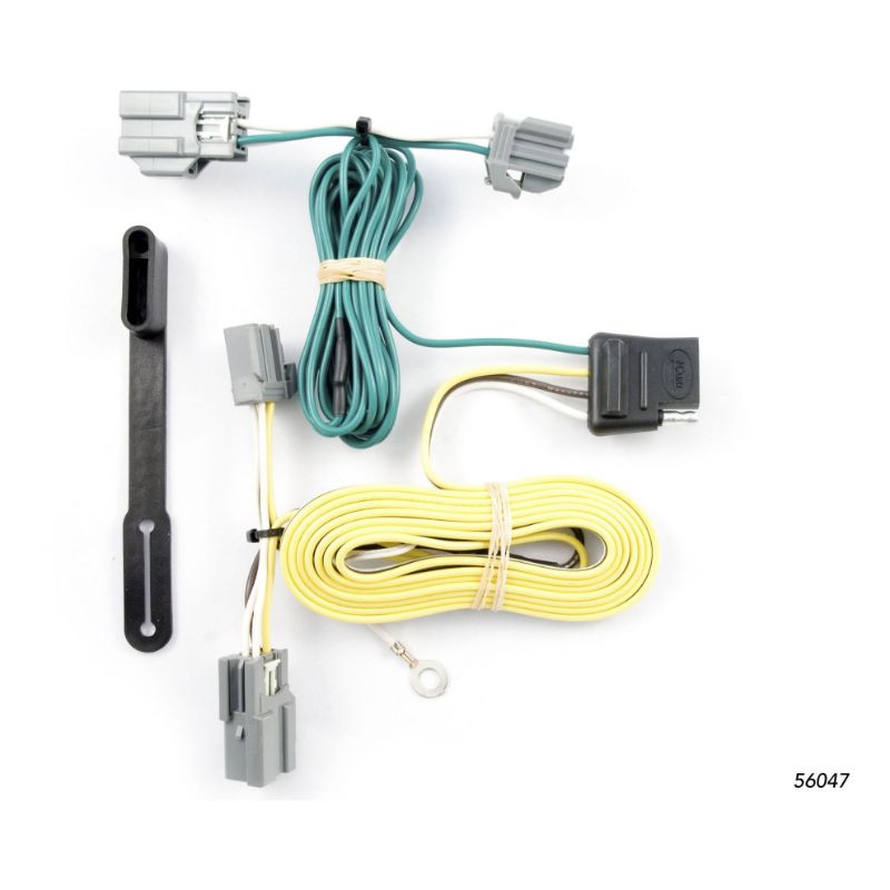 Picture of Curt Custom Wiring, 4-Way Flat Output, Select Buick Lucerne, Ford Fiesta Sedan - 56047