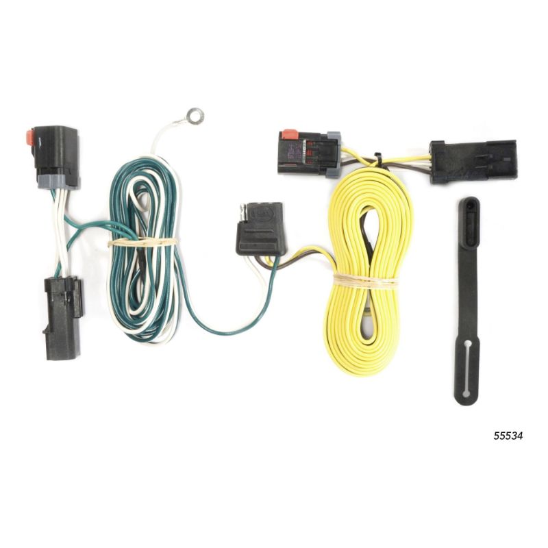 Picture of Curt Custom Wiring, 4-Way Flat Output, Select Chrysler 300, Dodge Charger, Challenger - 55534