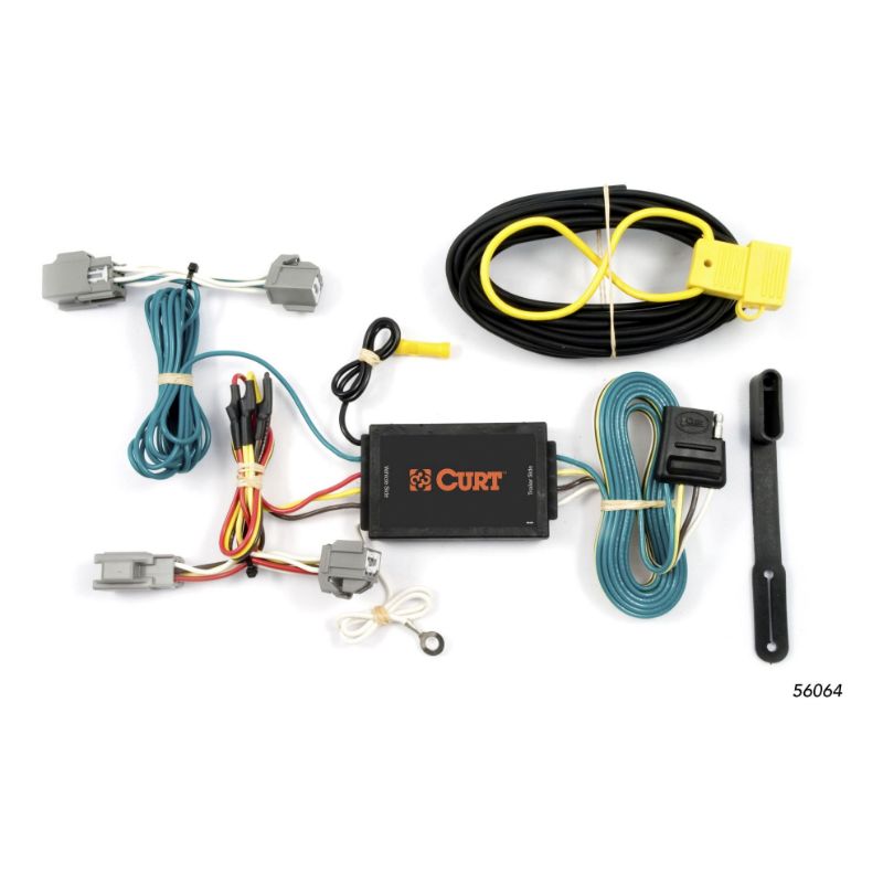 Picture of Curt Custom Wiring, 4-Way Flat Output, Select Lincoln MKS, Ford Fiesta Hatchback - 56064