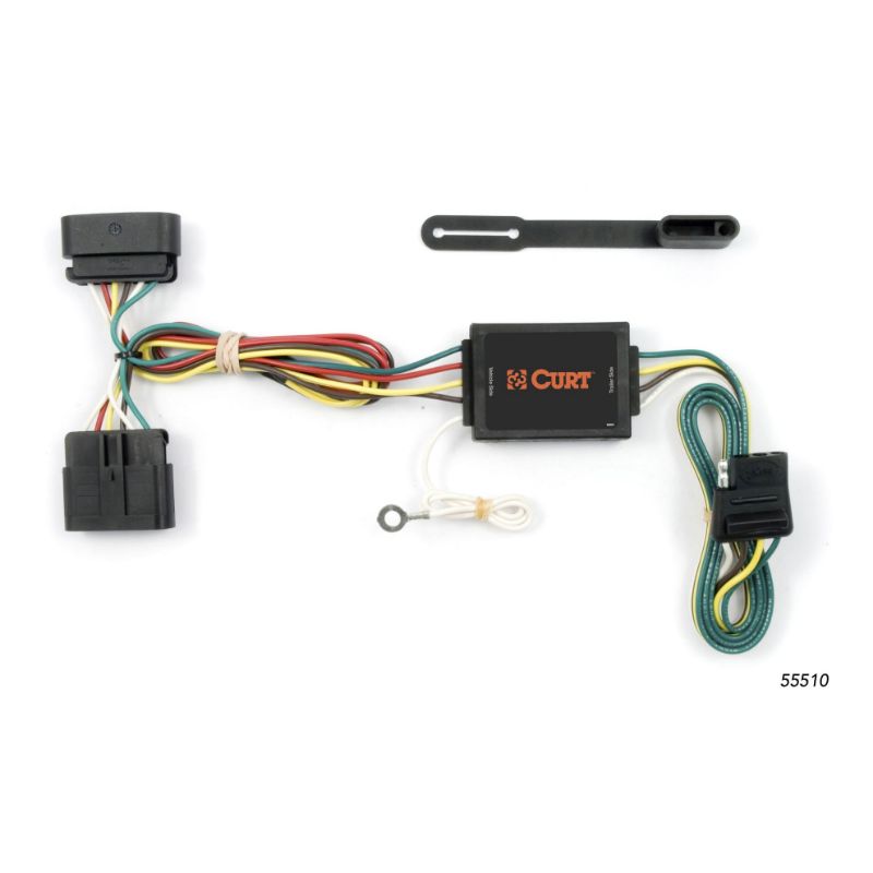 Picture of Curt Custom Wiring, 4-Way Flat, Select GMC Canyon, Chevrolet Colorado, Isuzu I-Series - 55510