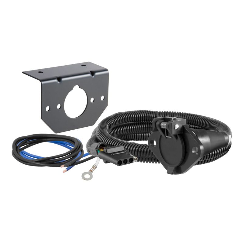 Picture of Curt Dinghy Towing Electrical Adapter (4-Way Flat Vehicle to 6-Way Round) - 58981