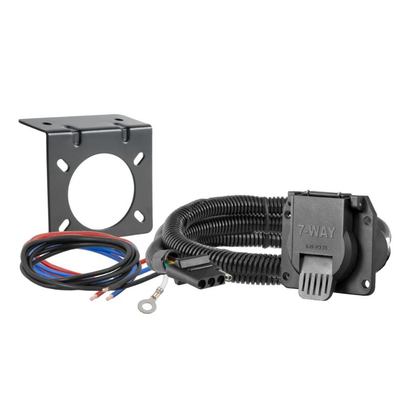 Picture of Curt Dinghy Towing Electrical Adapter (4-Way Flat Vehicle to 7-Way RV Blade) - 58980