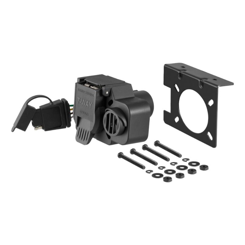 Picture of Curt Dual-Output 7 & 4-Way Connector with Backup Alarm (Plugs into USCAR) - 57101