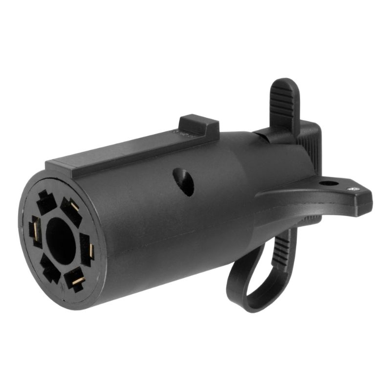 Picture of Curt Electrical Adapter with Tester (7-Way RV Blade Vehicle to 4-Way Flat Trailer) - 57245