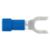 Picture of Curt Spade Terminals (16-14 Wire Gauge, #10 Stud Size, 100-Pack) - 59621