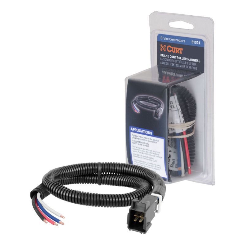 Picture of Curt Universal Trailer Brake Controller Harness with Pigtails - 51531