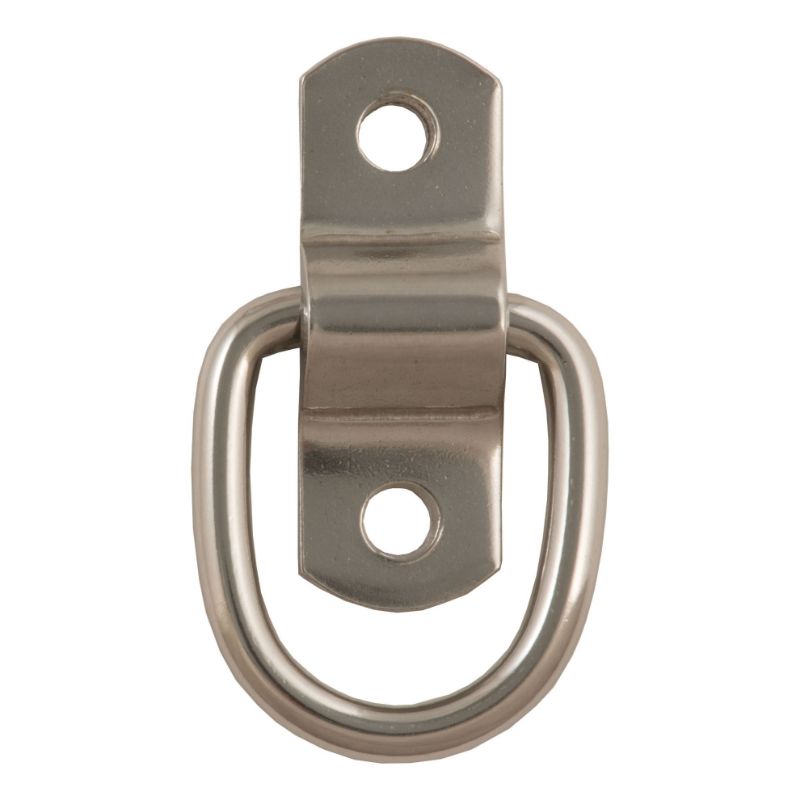 Picture of Curt 1" x 1-1/4" Surface-Mounted Tie-Down D-Ring (1,200 lbs, Stainless) - 83732