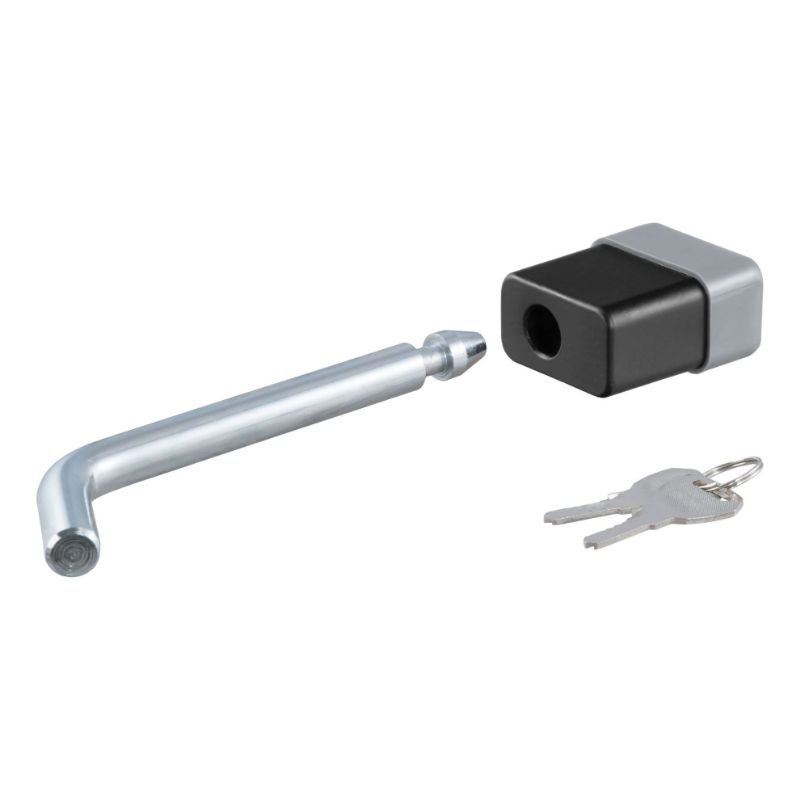 Picture of Curt 1/2" Hitch Lock (1-1/4" Receiver, Deadbolt, Chrome) - 23020
