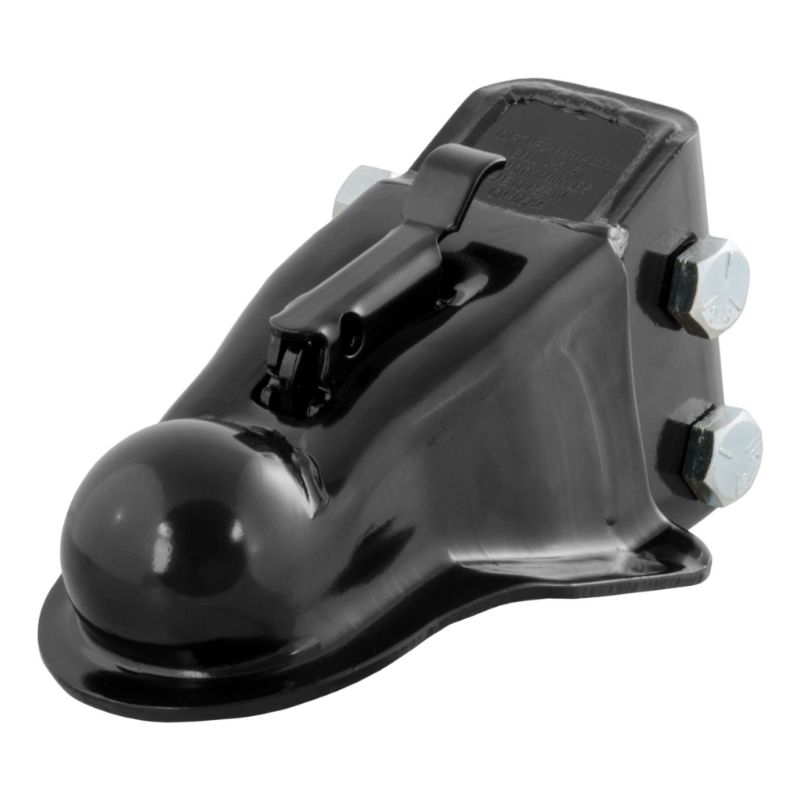 Picture of Curt 2-5/16" Channel-Mount Coupler with Easy-Lock (14,000 lbs, Black) - 25330